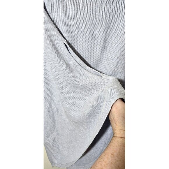 Lululemon Forward Flow Poncho OS Gray Knit Stretch Casual Comfort Silk Blend - Picture 12 of 13